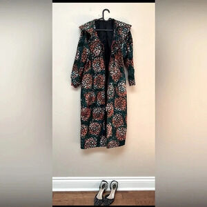 Ankara printed  Kimono/cape style jacket with zipper